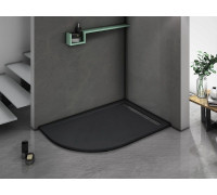 Душевой поддон WeltWasser WW TRR 12080 STONE-BL R 120х80 см черный с сифоном
