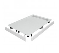 Душевой поддон RGW STM-W 80x120 см, прямоугольный, искусственный камень, белый (Комплект)