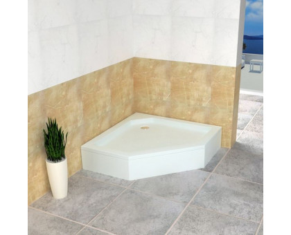 Душевой поддон RGW STYLE-TR 80x80 см, трапеция, акриловый, белый