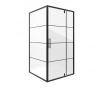 Душевой уголок Niagara NG-0280-08 BLACK 80х80х190 см, квадратный
